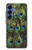 S1965 Peacock Feather Hülle Schutzhülle Taschen für Samsung Galaxy S25