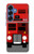 S2058 England British Double Decker Bus Hülle Schutzhülle Taschen für Samsung Galaxy S25