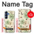 S2179 Flower Floral Vintage Art Pattern Hülle Schutzhülle Taschen für Samsung Galaxy S25