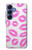 S2214 Pink Lips Kisses Hülle Schutzhülle Taschen für Samsung Galaxy S25