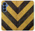 S2231 Yellow and Black Line Hazard Striped Hülle Schutzhülle Taschen für Samsung Galaxy S25