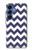 S2345 Navy Blue Shavron Zig Zag Pattern Hülle Schutzhülle Taschen für Samsung Galaxy S25