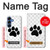 S2355 Paw Foot Print Hülle Schutzhülle Taschen für Samsung Galaxy S25