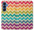 S2362 Rainbow Colorful Shavron Zig Zag Pattern Hülle Schutzhülle Taschen für Samsung Galaxy S25