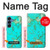 S2377 Turquoise Gemstone Texture Graphic Printed Hülle Schutzhülle Taschen für Samsung Galaxy S25