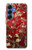 S2414 Red Blossoming Almond Tree Van Gogh Hülle Schutzhülle Taschen für Samsung Galaxy S25