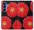 S2478 Red Daisy flower Hülle Schutzhülle Taschen für Samsung Galaxy S25