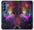 S2486 Rainbow Unicorn Nebula Space Hülle Schutzhülle Taschen für Samsung Galaxy S25