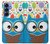 S2521 Cute Nerd Owl Cartoon Hülle Schutzhülle Taschen für Samsung Galaxy S25