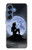 S2668 Mermaid Silhouette Moon Night Hülle Schutzhülle Taschen für Samsung Galaxy S25