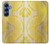 S2713 Yellow Snake Skin Graphic Printed Hülle Schutzhülle Taschen für Samsung Galaxy S25