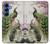 S2773 Peacock Chinese Brush Painting Hülle Schutzhülle Taschen für Samsung Galaxy S25