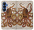 S2801 Vintage Octopus Hülle Schutzhülle Taschen für Samsung Galaxy S25