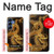 S2804 Chinese Gold Dragon Printed Hülle Schutzhülle Taschen für Samsung Galaxy S25