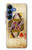 S2833 Poker Card Queen Hearts Hülle Schutzhülle Taschen für Samsung Galaxy S25