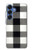 S2842 Black and White Buffalo Check Pattern Hülle Schutzhülle Taschen für Samsung Galaxy S25