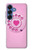 S2847 Pink Retro Rotary Phone Hülle Schutzhülle Taschen für Samsung Galaxy S25