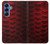 S2879 Red Arowana Fish Scale Hülle Schutzhülle Taschen für Samsung Galaxy S25