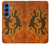 S2901 Lizard Aboriginal Art Hülle Schutzhülle Taschen für Samsung Galaxy S25