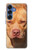 S2903 American Pitbull Dog Hülle Schutzhülle Taschen für Samsung Galaxy S25