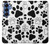 S2904 Dog Paw Prints Hülle Schutzhülle Taschen für Samsung Galaxy S25