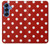 S2951 Red Polka Dots Hülle Schutzhülle Taschen für Samsung Galaxy S25