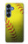 S3031 Yellow Softball Ball Hülle Schutzhülle Taschen für Samsung Galaxy S25