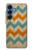 S3033 Vintage Wood Chevron Graphic Printed Hülle Schutzhülle Taschen für Samsung Galaxy S25