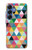 S3049 Triangles Vibrant Colors Hülle Schutzhülle Taschen für Samsung Galaxy S25