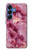 S3052 Pink Marble Graphic Printed Hülle Schutzhülle Taschen für Samsung Galaxy S25