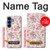 S3095 Vintage Rose Pattern Hülle Schutzhülle Taschen für Samsung Galaxy S25