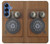 S3146 Antique Wall Retro Dial Phone Hülle Schutzhülle Taschen für Samsung Galaxy S25