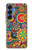 S3272 Colorful Pattern Hülle Schutzhülle Taschen für Samsung Galaxy S25
