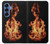 S3379 Fire Frame Hülle Schutzhülle Taschen für Samsung Galaxy S25