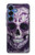 S3582 Purple Sugar Skull Hülle Schutzhülle Taschen für Samsung Galaxy S25