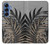 S3692 Gray Black Palm Leaves Hülle Schutzhülle Taschen für Samsung Galaxy S25