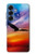S3841 Bald Eagle Flying Colorful Sky Hülle Schutzhülle Taschen für Samsung Galaxy S25