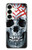 S0223 Vampire Skull Tattoo Hülle Schutzhülle Taschen für Samsung Galaxy S25 Plus