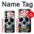 S0223 Vampire Skull Tattoo Hülle Schutzhülle Taschen für Samsung Galaxy S25 Plus