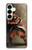 S0796 Japan Red Samurai Hülle Schutzhülle Taschen für Samsung Galaxy S25 Plus
