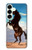 S0934 Wild Black Horse Hülle Schutzhülle Taschen für Samsung Galaxy S25 Plus