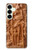 S1307 Fish Wood Carving Graphic Printed Hülle Schutzhülle Taschen für Samsung Galaxy S25 Plus