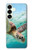 S1377 Ocean Sea Turtle Hülle Schutzhülle Taschen für Samsung Galaxy S25 Plus