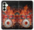 S1431 Skull Drum Fire Rock Hülle Schutzhülle Taschen für Samsung Galaxy S25 Plus