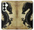 S1482 Black Dragon Painting Hülle Schutzhülle Taschen für Samsung Galaxy S25 Plus