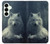 S1516 White Wolf Hülle Schutzhülle Taschen für Samsung Galaxy S25 Plus