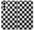 S1611 Black and White Check Chess Board Hülle Schutzhülle Taschen für Samsung Galaxy S25 Plus