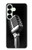 S1672 Retro Microphone Jazz Music Hülle Schutzhülle Taschen für Samsung Galaxy S25 Plus