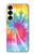 S1697 Tie Dye Colorful Graphic Printed Hülle Schutzhülle Taschen für Samsung Galaxy S25 Plus