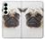 S1852 Pug Dog Hülle Schutzhülle Taschen für Samsung Galaxy S25 Plus